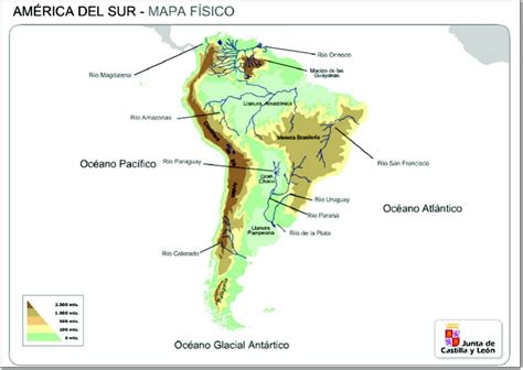 Mapa Fisico De America Del Sur Relieve - Marcus Reid