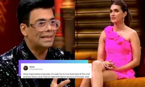 Twitter Trolls Karan Johar Over Old Video Of Him Asking Kriti Sanon If ...