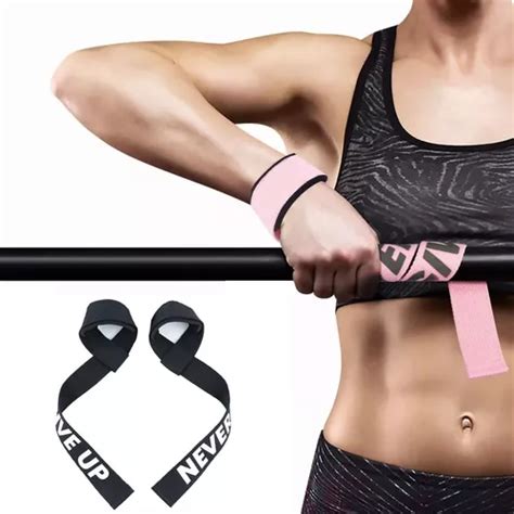 Par De Straps Mu Equera Gym Crossfit Pesas Correa De Soporte Env O Gratis