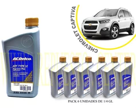 Chevrolet Captiva 2 4 L Aceite Caja Automática Pack 6 Un Envío gratis