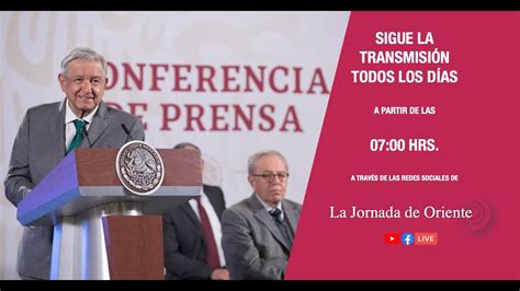 Envivo Conferencia Matutina del Presidente Andrés Manuel López