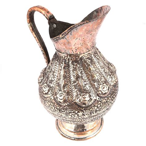 Copper Carved Islamic Jug