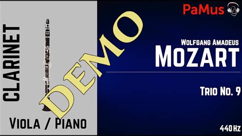 W A Mozart Trio No For Clarinet Viola And Piano Accompaniment