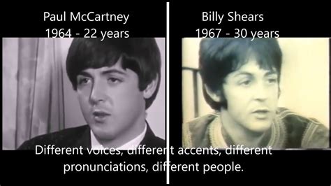 Paul McCartney Vs Billy Shears Different Voices Different Accents