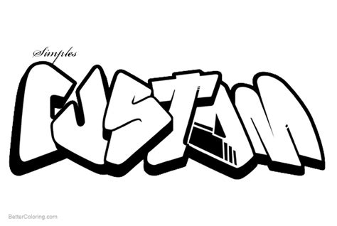 Printable Swag Graffiti Coloring Pages Art Probono Swag Graffiti