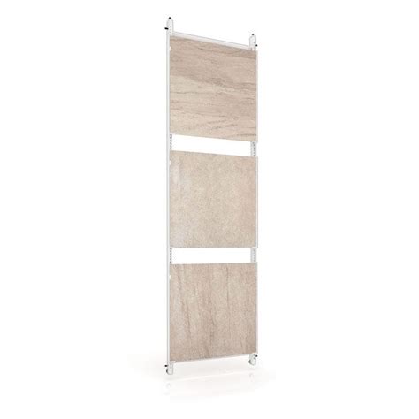 Wall Mounted Tile Display Rack Extensible Insca Wooden Panel