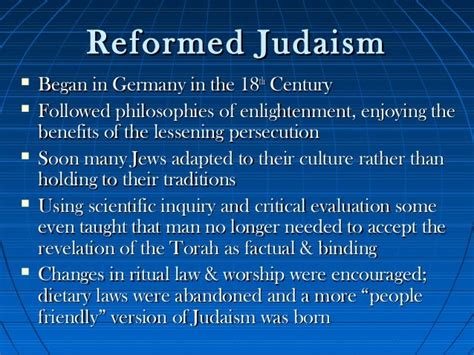 A Brief History Of Reformed Judaism | Religions Facts
