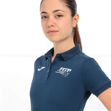 Joma Fitp Logo Women S Tennis And Padel Polo Navy