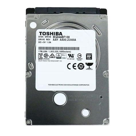 Disco rígido notebook Toshiba 1TB 5400RPM 128MB