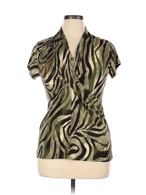 Nwt Dressbarn Women Green Short Sleeve Top Xl Ebay