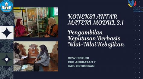 Koneksi Antar Materi Modul Pengambilan Keputusan Berbasis Nilai