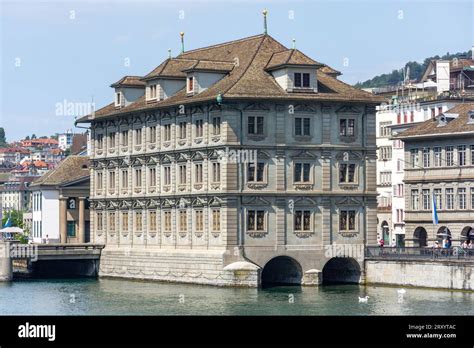 Zurichs town hall rathaus architecture across river limmat alt hi-res stock photography and ...