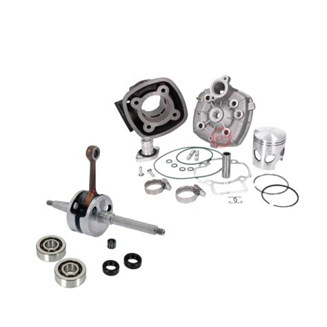 Maxi Kit Gruppo termico DR 70 cc Ø 48 e Albero Motore RMS Spalle Vuote