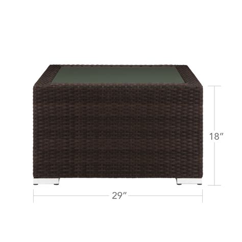 Lucaya Coffee Table Square California Sand