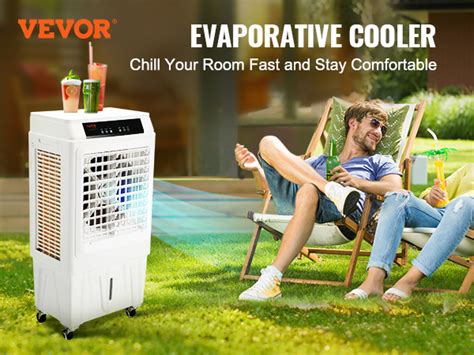 Vevor Evaporative Air Cooler Cfm Oscillating Swamp Cooler