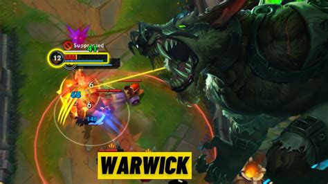 Wild Rift Warwick Jungle Gameplay New Op Champion Build Runes