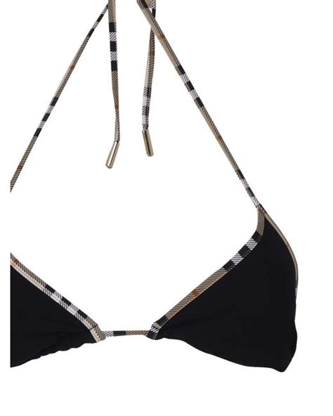 Burberry Bikini In Nylon In White Lyst Uk