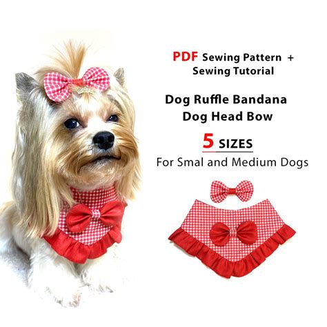 DIY Dog Bandana Sewing Pattern and Tutorial PDF, Dog Bandana With ...