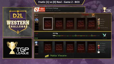 Dota Fnatic Vs Navi Hyperx D L Western Challenge Thai Caster