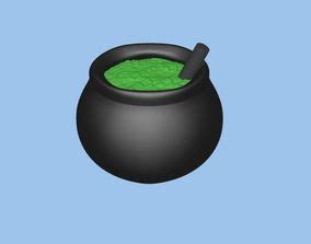 Bubbling Cauldron D Printing Models Cgtrader