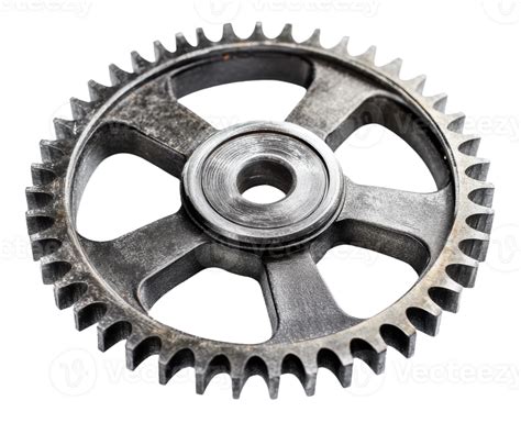 Close Up Of A Gear Cut Out Stock 49222979 Png