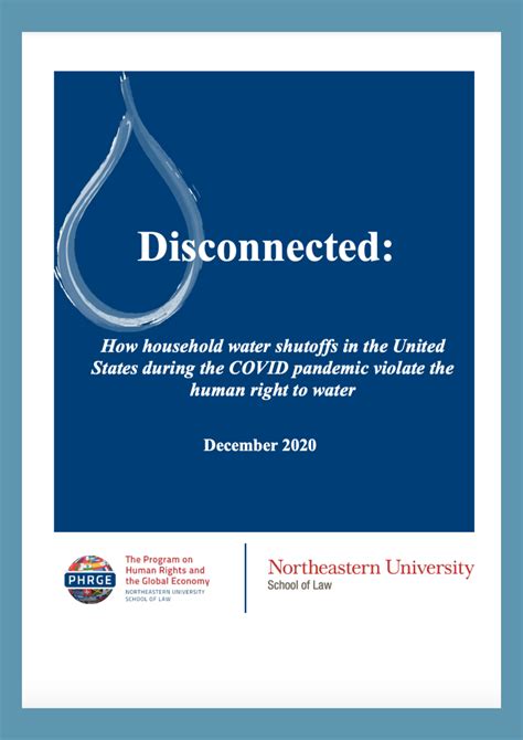 Disconnected: Water Shutoffs during the Pandemic – Human Right 2 Water