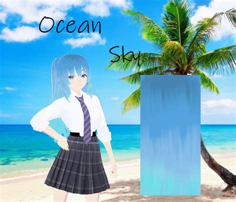 Ocean Sky Hair Texture For VRoid Darmangy BOOTH