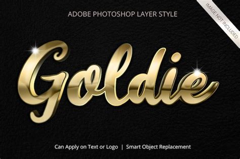 Effet De Texte De Style De Calque Adobe Photoshop PSD Premium