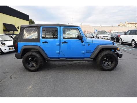 Hydro Blue Pearl Coat Jeep Wrangler Sport With 4981 Miles Available Now