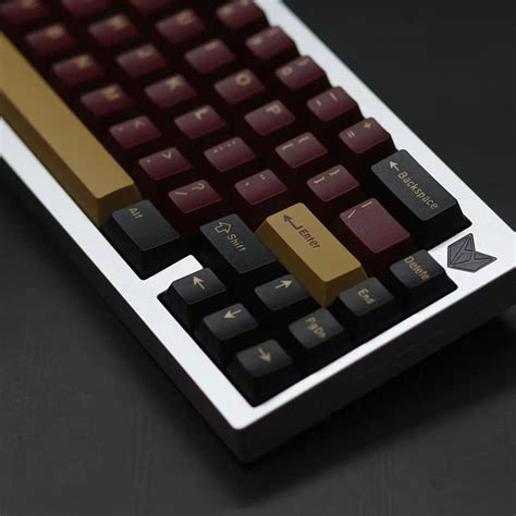 Uk Keycap Double Shot Cherry Profile Iso Ansi Layout Thick Red