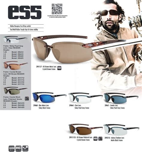 Crossfire Es5 Brown Lens Bifocal Safety Glasses Premium Safety Eyewear — Asa Safety Supply