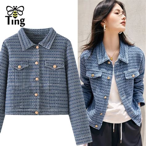 Tingfly Women Fashion Single Breasted Casual Streetwear Denim Jacket