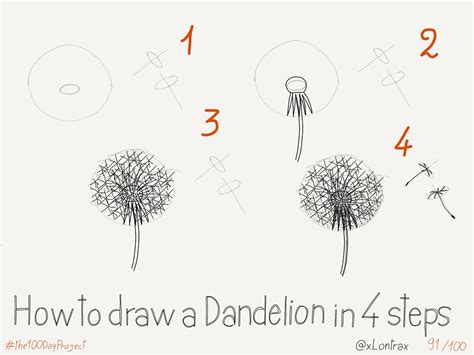 How To Draw A Dandelion