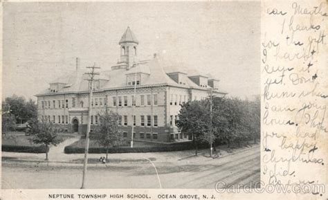 Neptune Township High School Ocean Grove, NJ Postcard