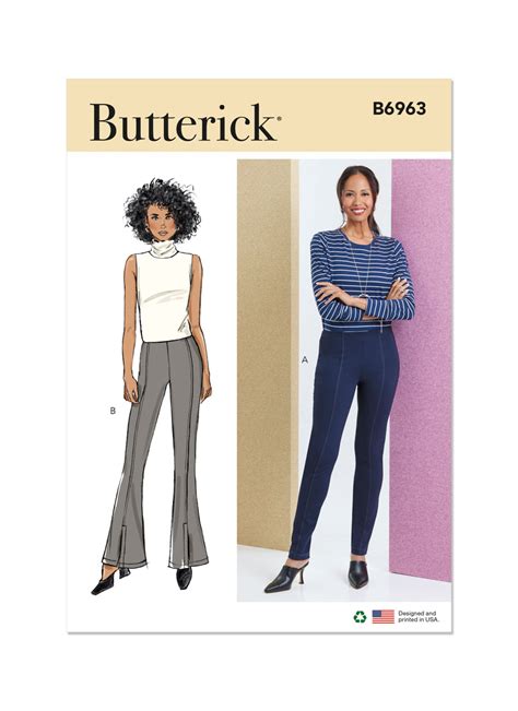 Butterick Schnittmuster Stretchhose 6963 Maschinensticken Nähen