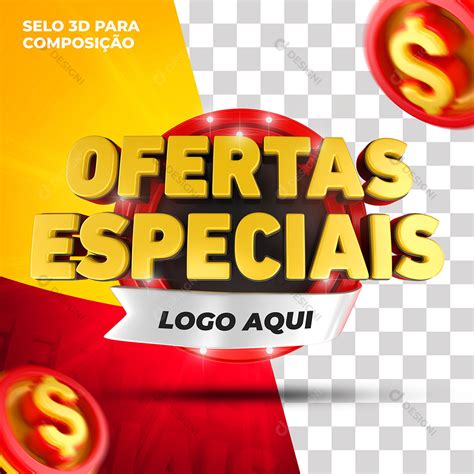 Selo 3d Ofertas Especiais Varejo Lojas Supermercados Psd [download