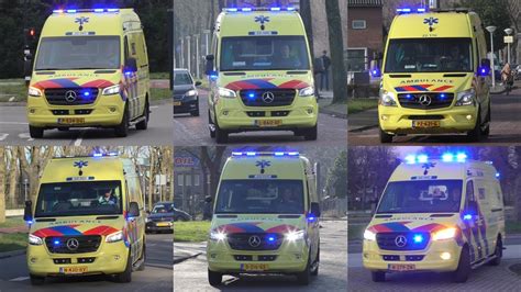 Verschillende Ambulances Komen Met Spoed Aan Bij Het Catharina