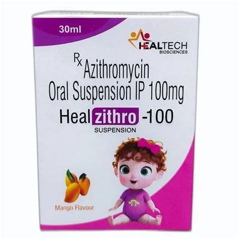 100mg Azithromycin Oral Suspension Ip 100mg 5ml At Rs 80 Bottle In Baddi