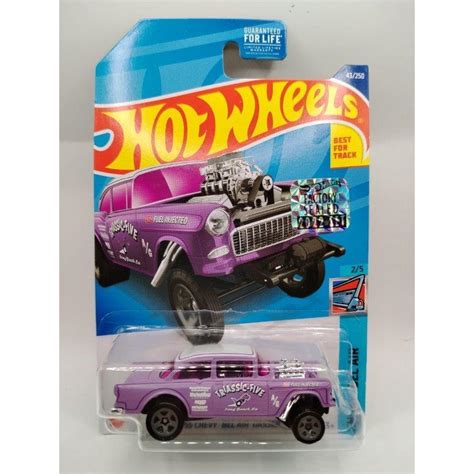 [new] Hot Wheels 55 Chevy Bel Air Gasser Purple Factory Sealed 2022 Set 918 Shopee Philippines