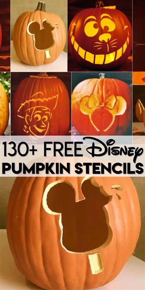 Disney Pumpkin Stencil Printable