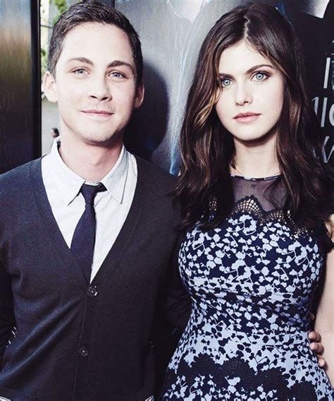 Logan Lerman and Alexandra Daddario | Logan lerman, Alexandra daddario ...