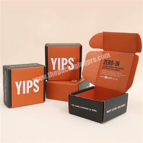 Customized Printed Small Pink Shipping Box Custom Logo