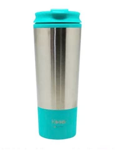 Vaso Térmico Keep Mug Metálico Verde Agua 450ml Cuotas sin interés