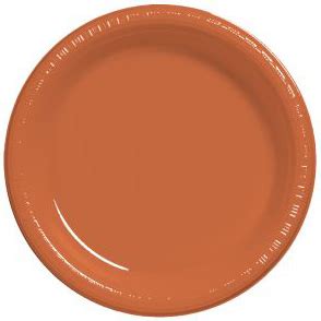 Terra Cotta Premium Inch Plastic Plates Party At Lewis Elegant