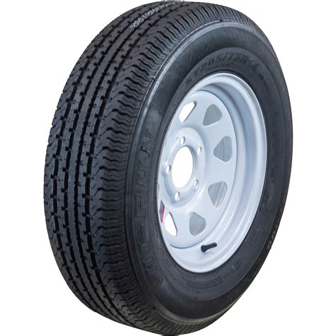 Hi Run Highway Trailer Tire Assembly Radial Spoked Tire Size St