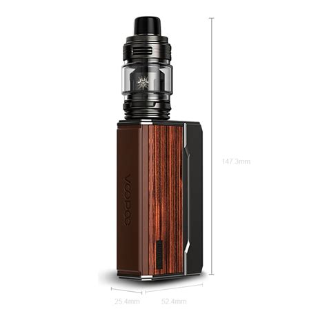 Kit Tigara Electronica Voopoo Drag 4 177w 4ml Gunmetal Rosewood