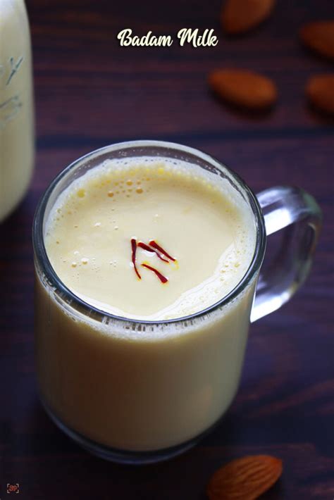 Badam Milk Recipe Badam Doodh Recipe Sharmis Passions