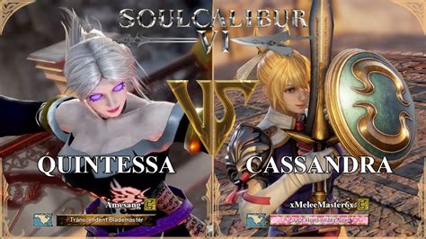 Soulcalibur Vi Amesang Quintessa Vs Xmeleemaster X Cassandra