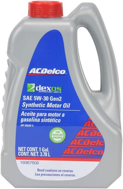 ACDelco Aceite Sintético para Motores a Gasolina 100 New Dexos Gen 2