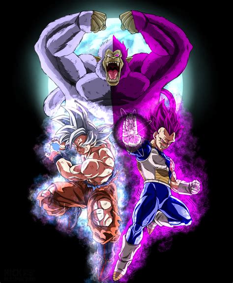 Goku Ultra Instinto Completo Y Vegeta Ultra Ego By Davidferres On Deviantart